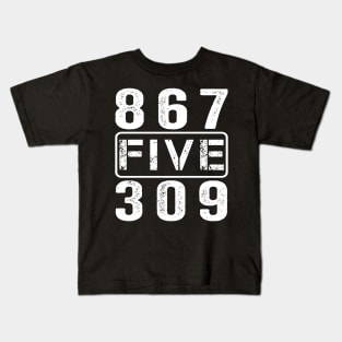 Retro Vintage Eighties Tee 8675309 Nostalgic and Funny 80's Kids T-Shirt